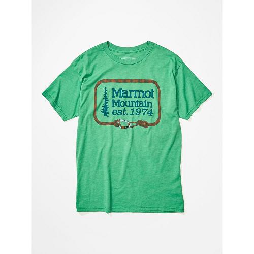 Marmot Ascender T-Shirts For Mens Green TWE960341